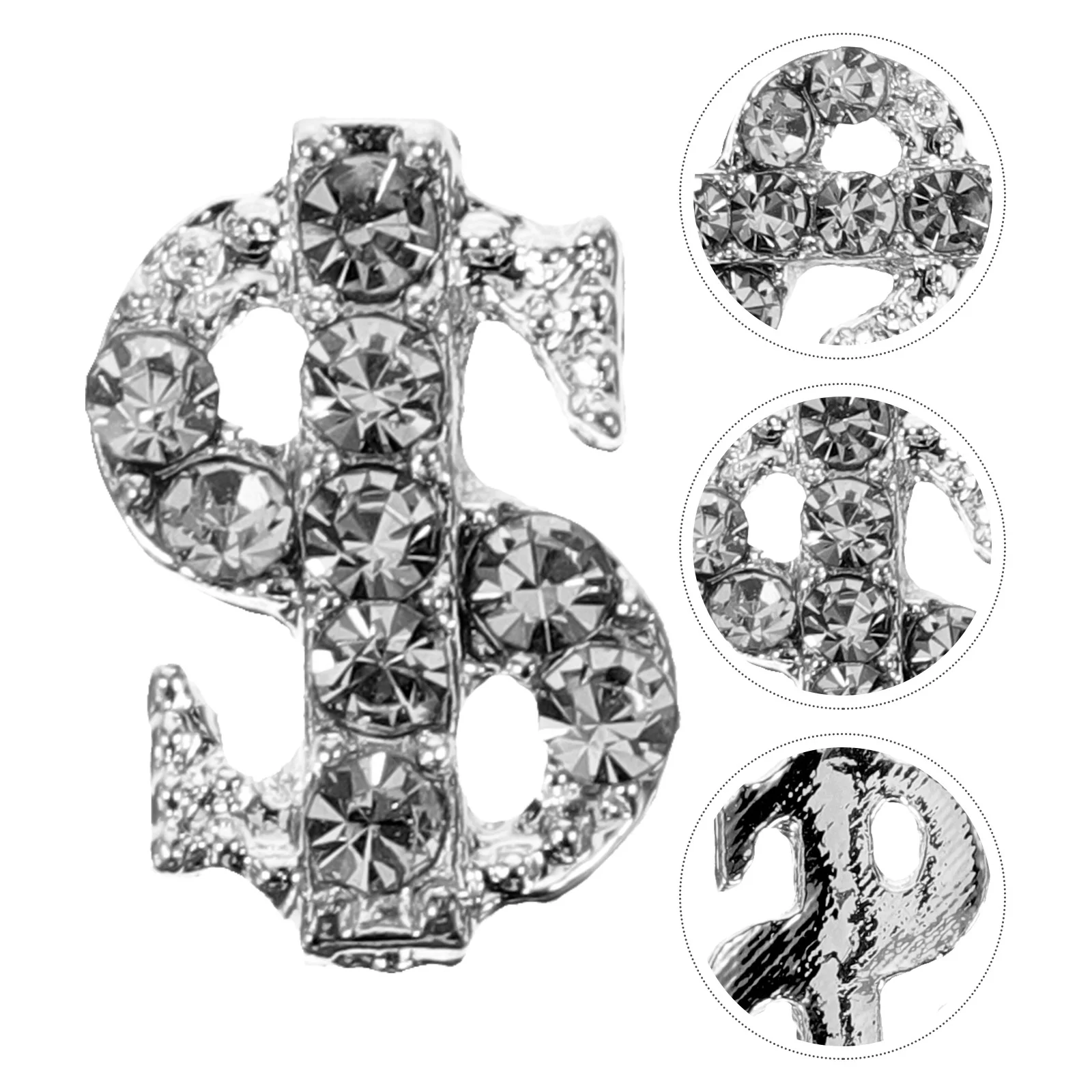 20 Pcs Dollar Sign Jewelry Nail Supplies Decors Decorations for Charms Manicure Alloy Miss Womens