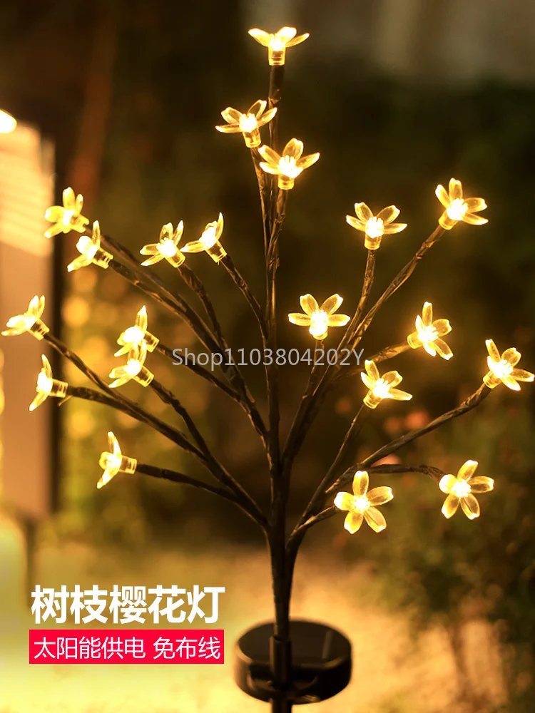 

Solar Outdoor Light Courtyard Lawn Lamp Courtyard Garden Layout Atmosphere Tree Decorative Light Waterproof Floor Outlet