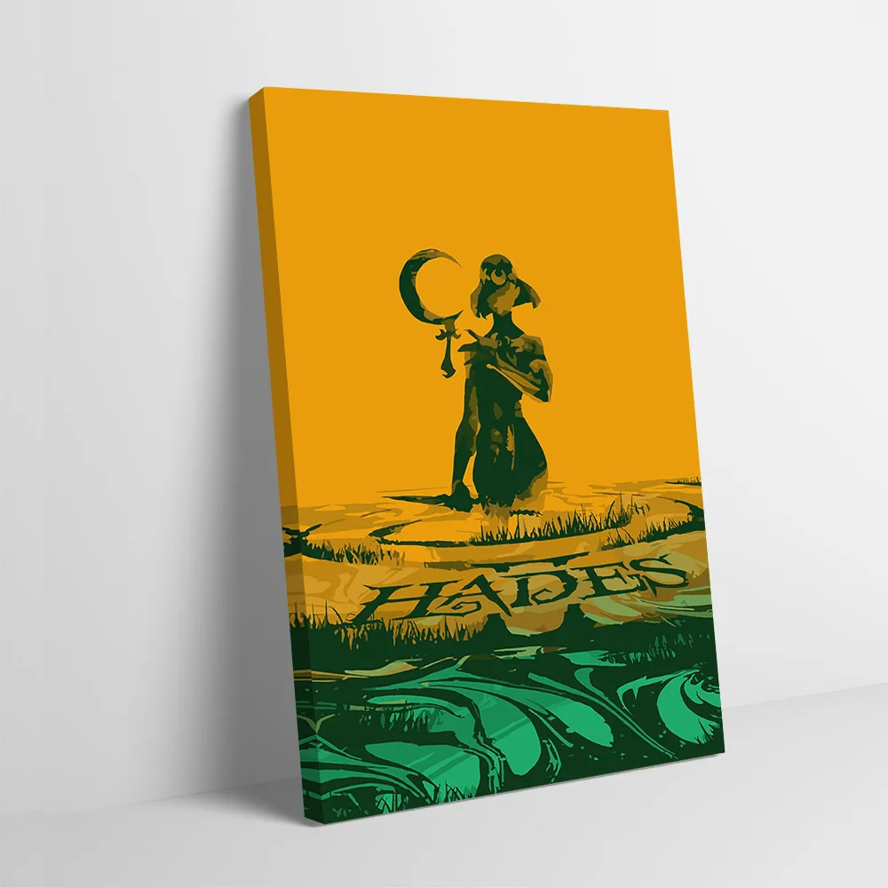 Hades Game Printing Poster Custom Pictures Wall Art Canvas Painting Gift for Living Room Decoration Decorative Paintings Frames