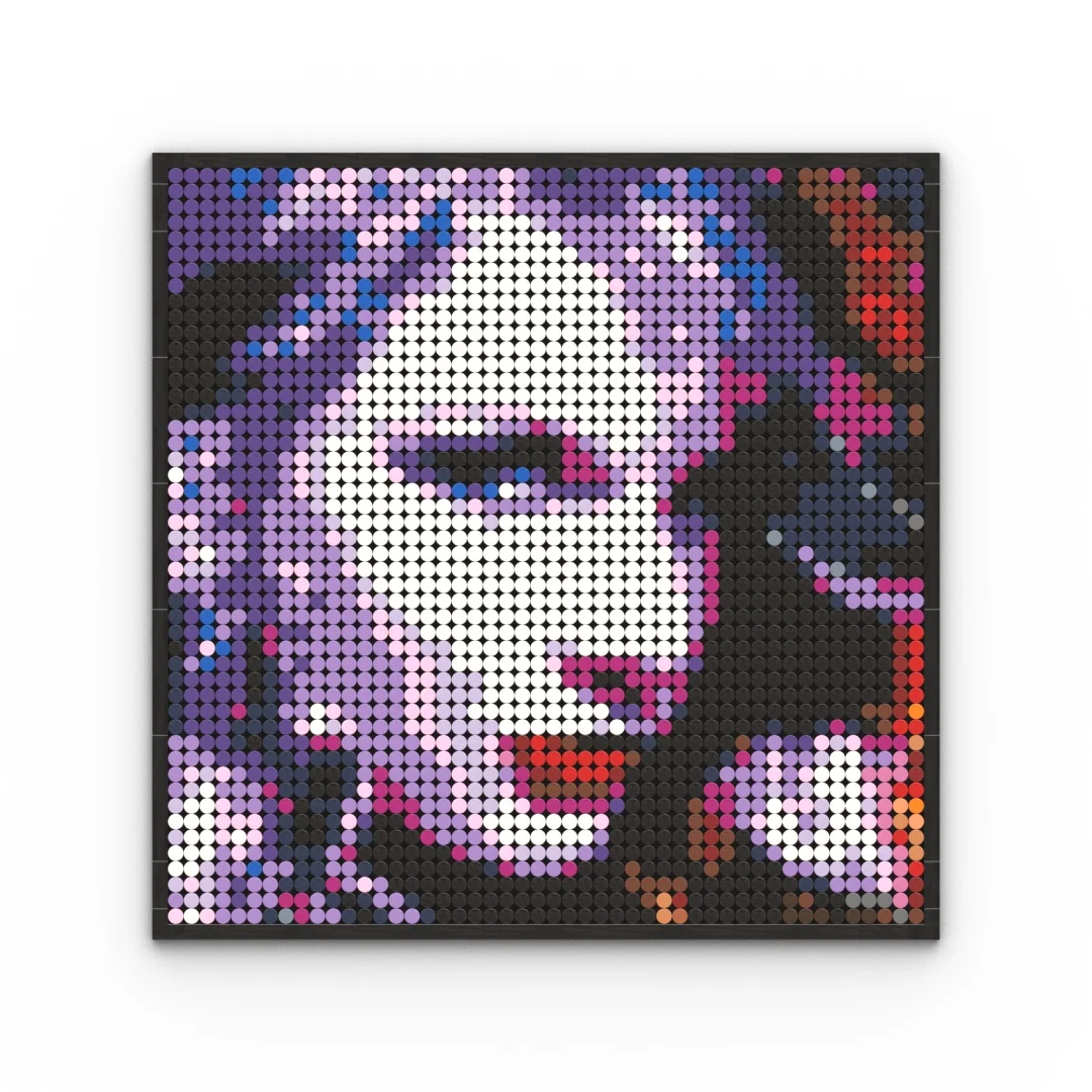 Vintage Tin Sign Taylor-Swifts Model MOC Building Blocks Brick Pixel Art Decoration DIY Toys Kid Christmas Birthday Gifts