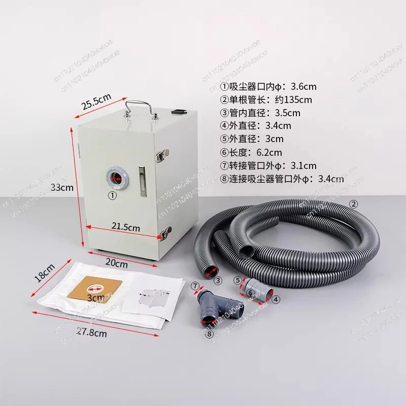 Dental Technician Vacuum Cleaner Single Hole Double Hole Vacuum Cleaner Denture Processing Plant Laboratory Vacuum Cleaner