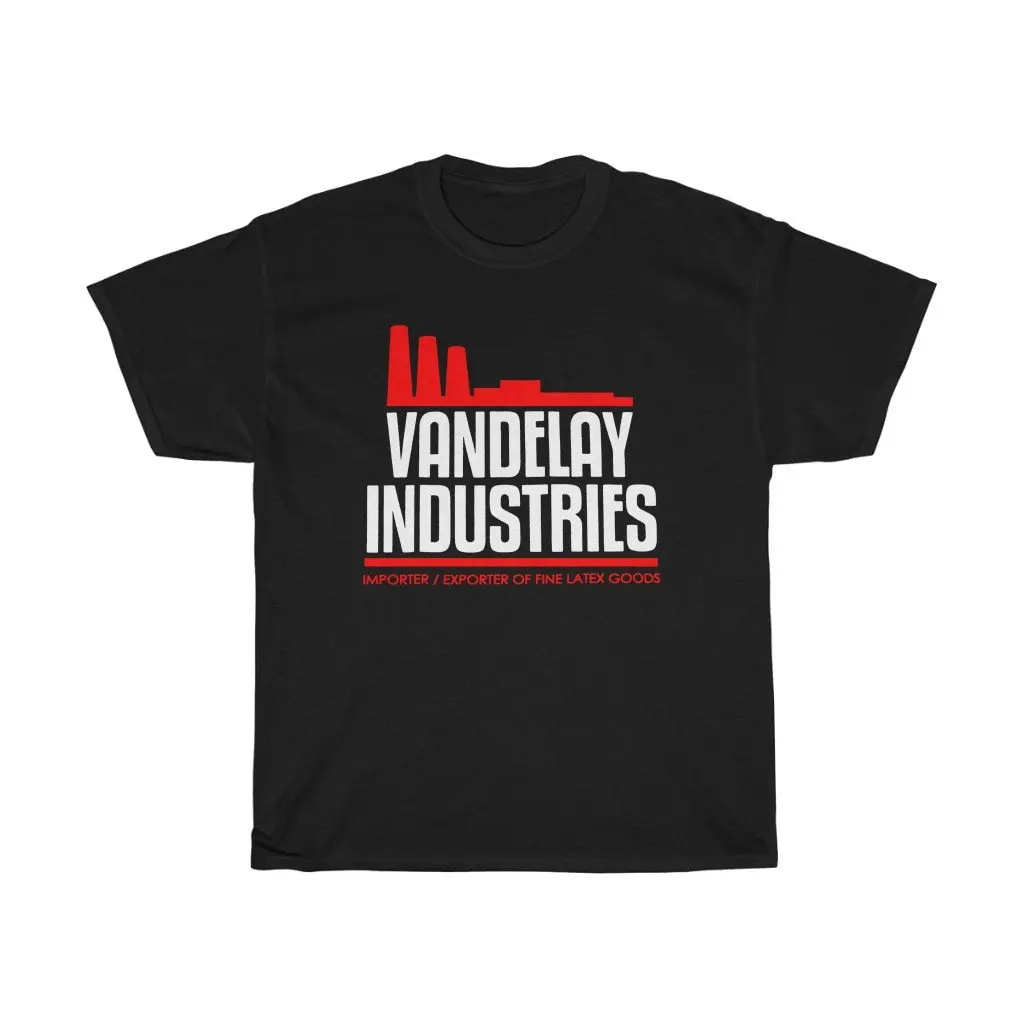 Seinfeld Vandelay Industries Logo 80'S 90'S Tv Show Black T Shirt Size S To 5Xl