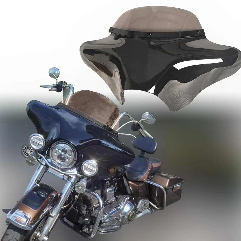 

Motorcycle Headlight Fairing with Clear Smoke Windshield Windscreen for Harley Road King Special FLHRXS 2017-2024