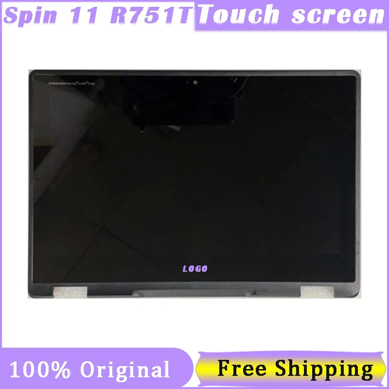 

11.6 Inch Touch Screen For Acer Spin Chromebook 11 R751T R751T-C4XP N16Q14 Digitizer Assembly 1366X768 HD With Frame