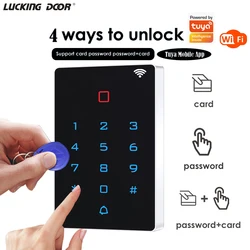 WIFI APP Backlight Touch Access Control Keypad RFID 125khz Card Reader Waterproof Wiegand 26 Input Output 2000 User