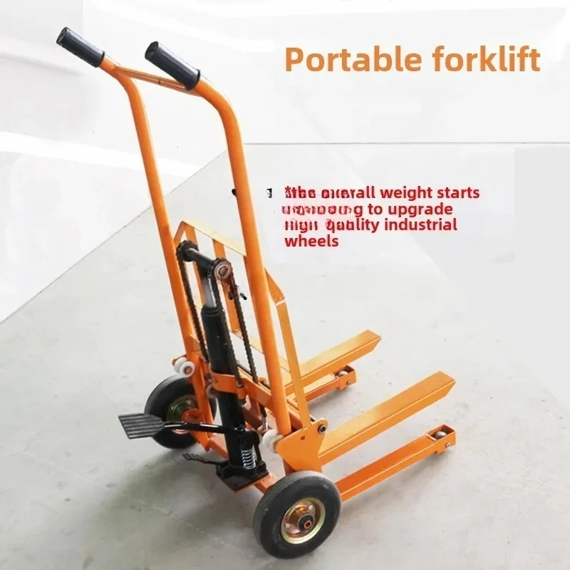 D12 Hydraulic Forklift Unloading Artifact Small Forklift Manual Small Household Lift Miniature Lift Stacker