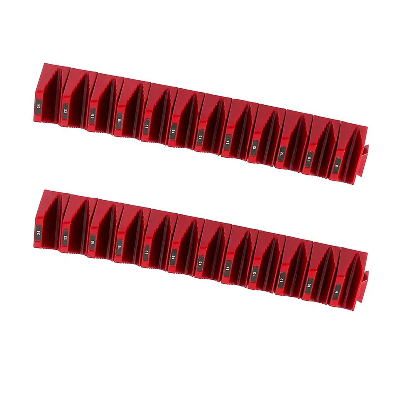 Organizador de chave modular magnética GOOD-2Set-12 slots sistema de armazenamento de gaveta de ferramenta, rack de chave ajustável para mecânica