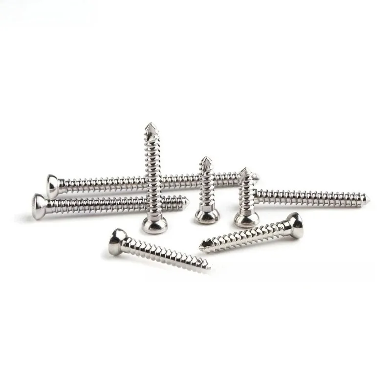 2.4mm standard cortical screw, practical accessory for dog orthopedic treatment and wound fixation.