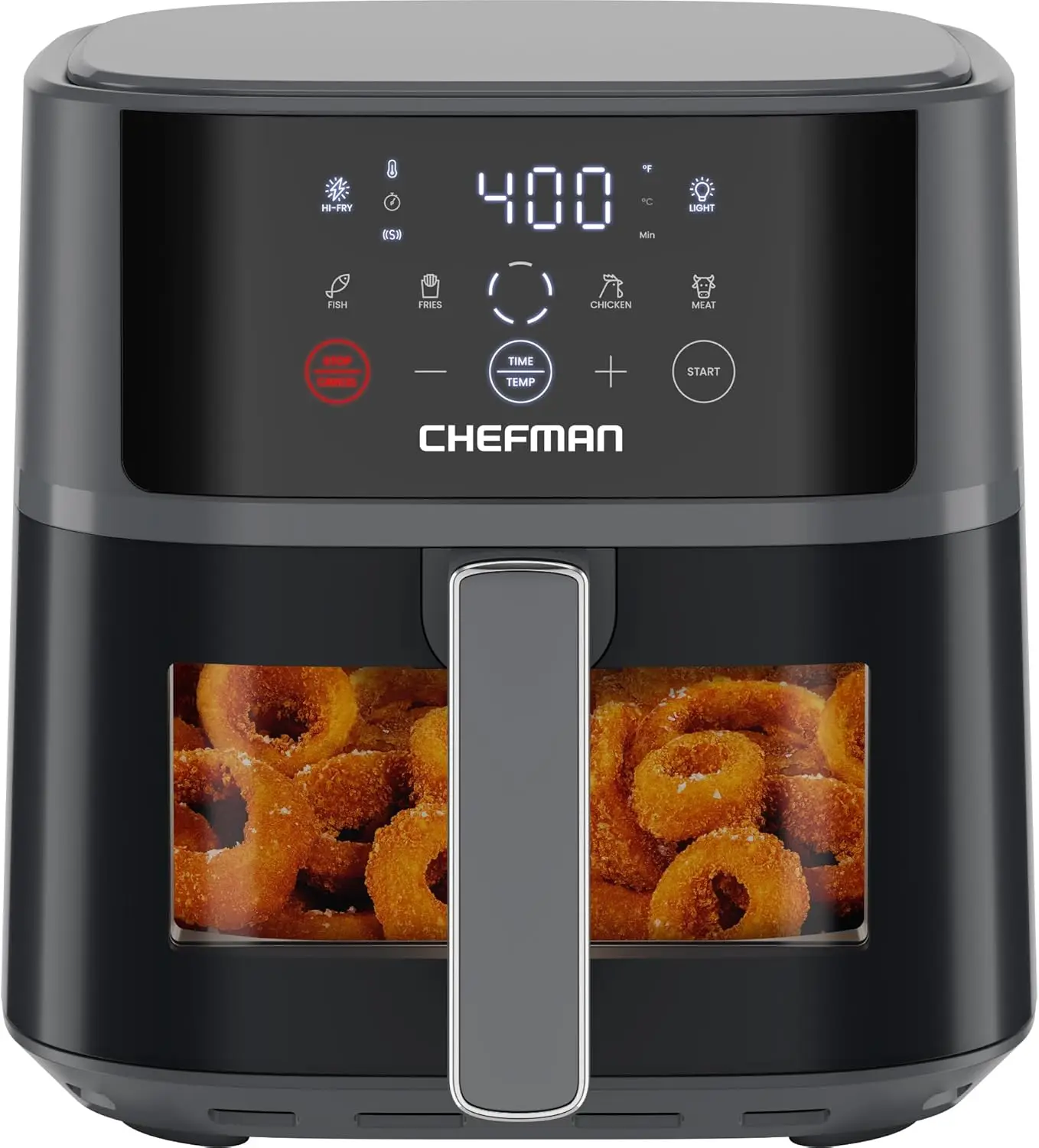 

Air Fryer 6QT Compact Airfryer for Quick & Easy Meals Features Hi-Fry Technology for Extra Crisp Easy-View Window Touch Controls