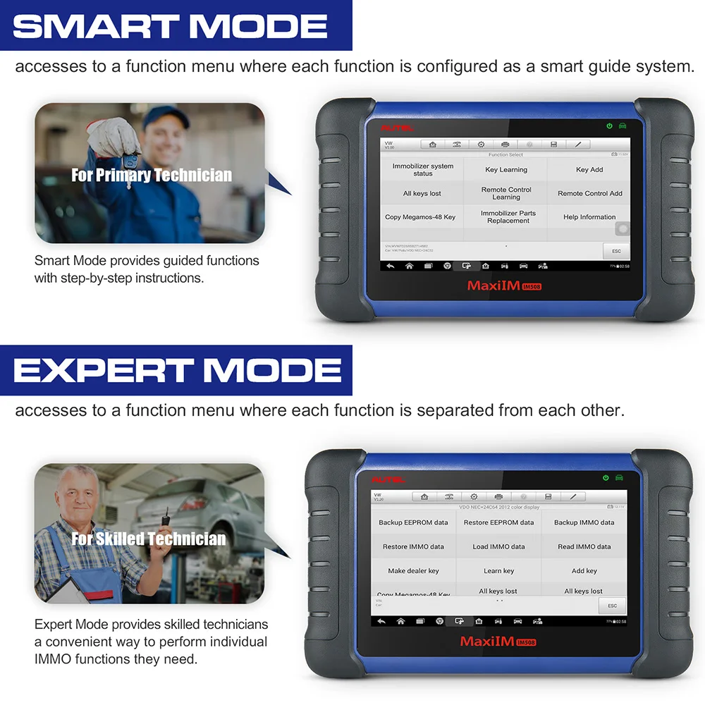 Autel MaxiIM IM508 IM508S XP400 PRO IM508PRO IMMO Key Programming Diagnostic Tool OBD2 Auto Automotive Scanner Key Programmer