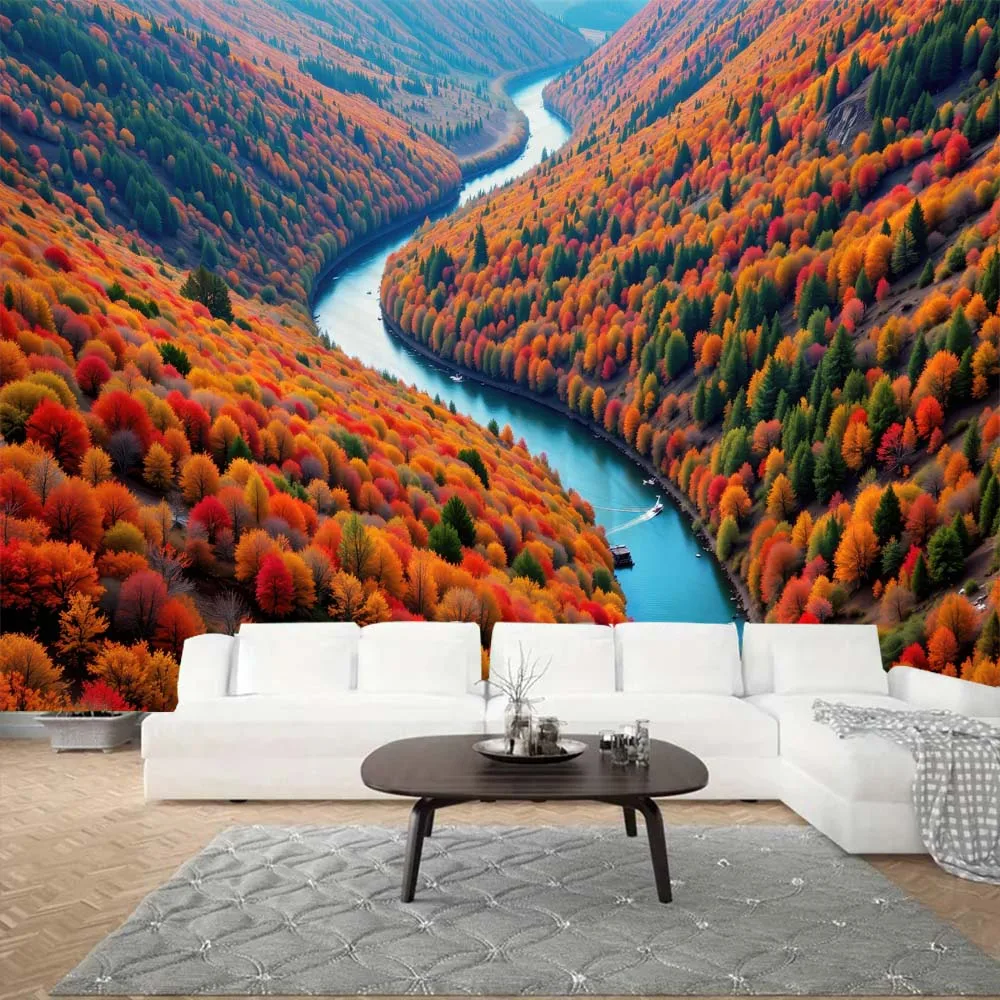 Mountains, forests, rivers, tapestries, home furnishings, fabric paintings, living rooms, dormitory decorations, wall hanging