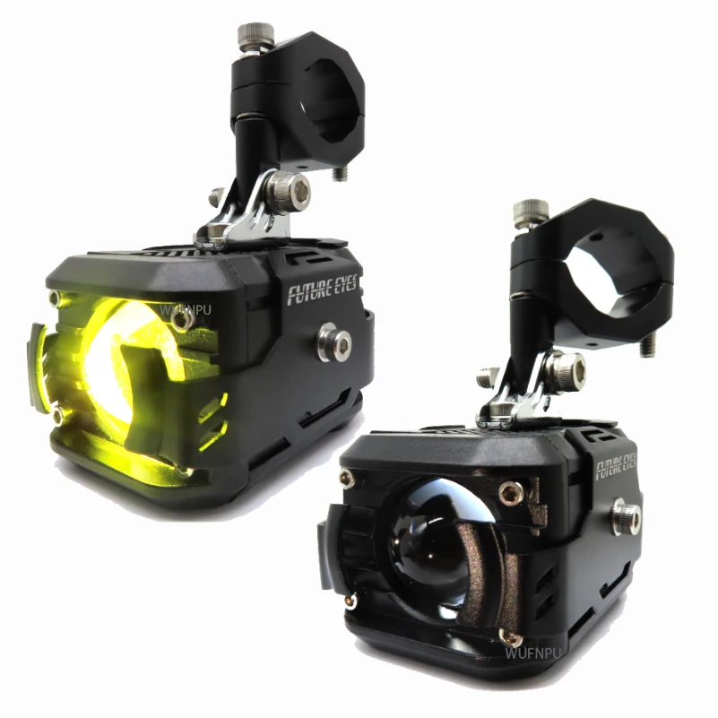 Future Eye-interruptor inalámbrico F150 para motocicleta, foco Bicolor, lámpara antiniebla DE ASISTENCIA, ultrabrillante, adecuado para motocicleta todoterreno, ADV