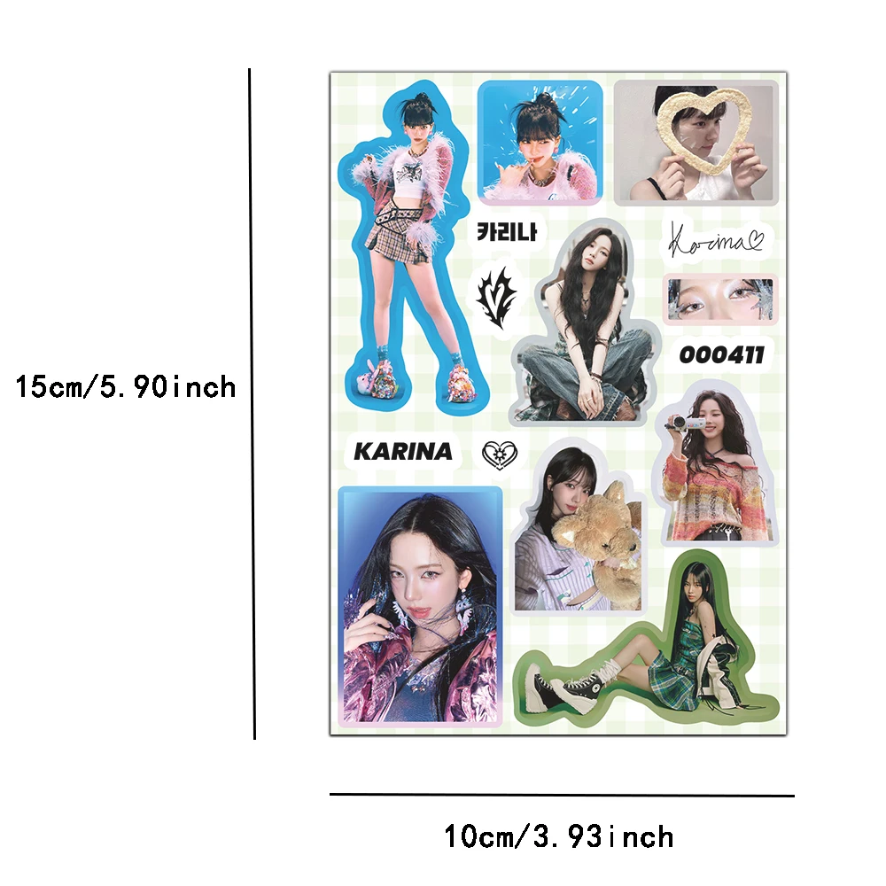 8 Stuks Creatieve Karakter Vrouwen Groep Sticker Persoonlijkheid Sticker Diy Box Notebook Sticker