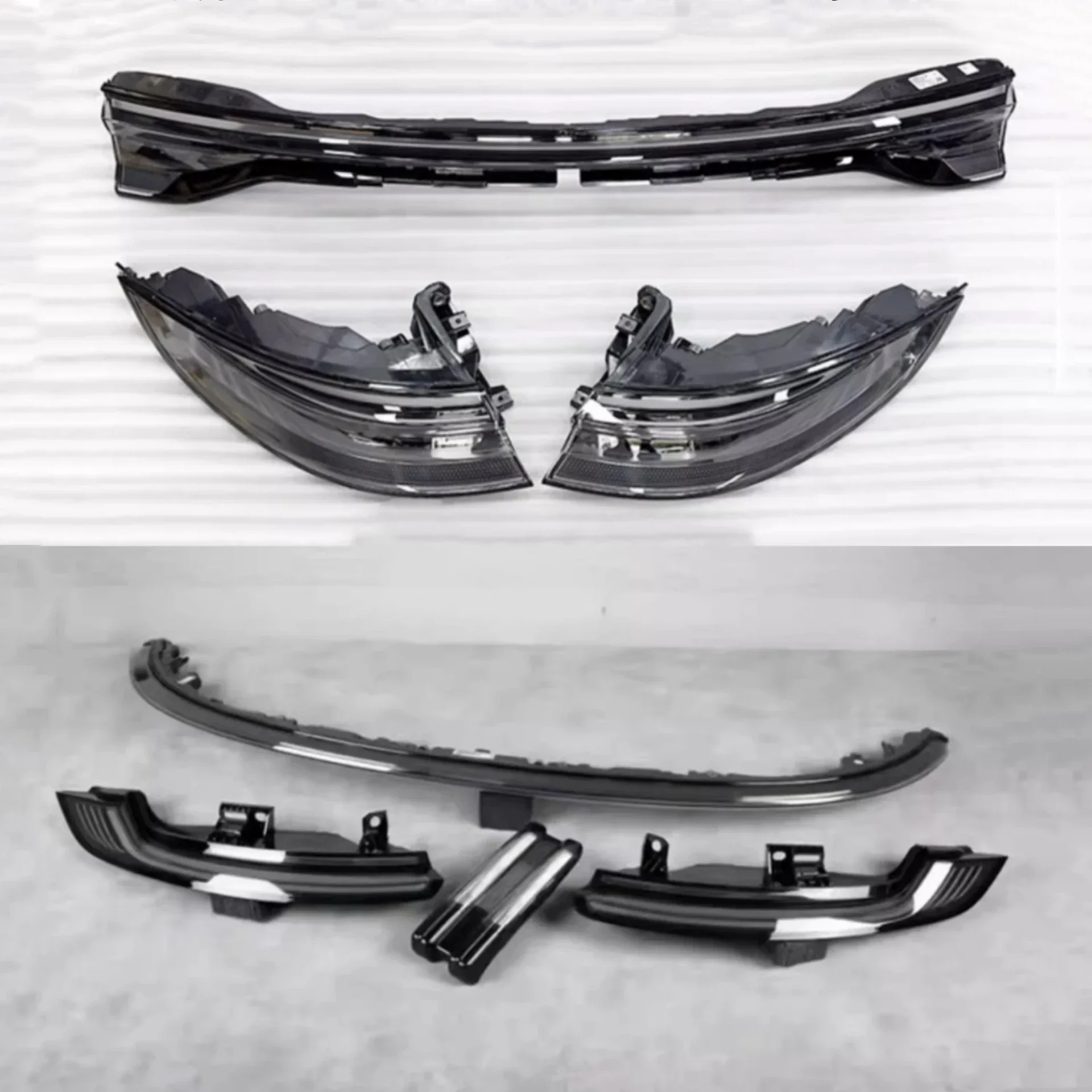 Black Taillight Through Lamp Assembly for Porsche Panamera 971.2 992 Convert Black Turn Signal Brake Light Car Accessories