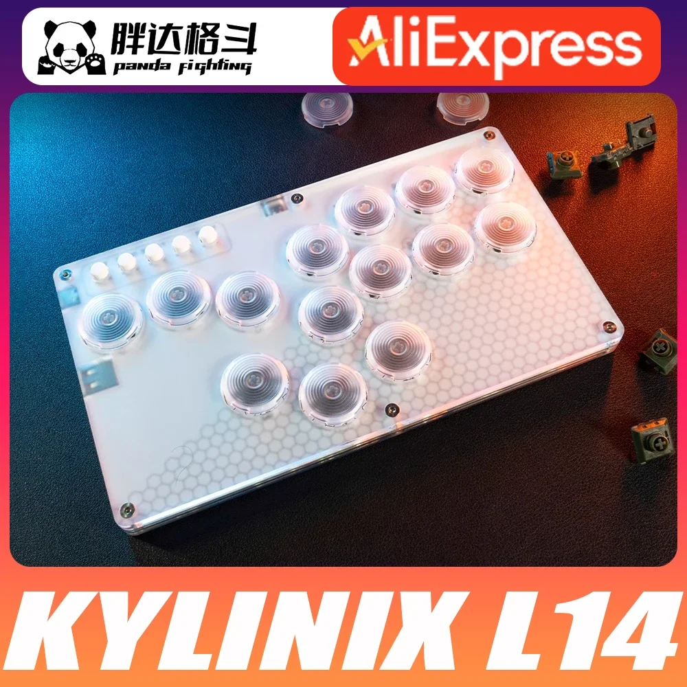 

Игровая клавиатура Panda Fighting Hitbox L14, портативная уличная клавиатура Bully6 Ps5, джойстик, маленькая клавиатура, 14-клавишный переключатель призрака, регулируемый ключ