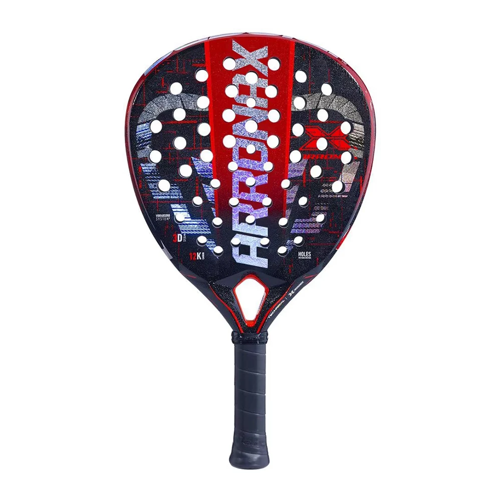 Professional Padel Tennis Racket, Soft Face, Carbon Fiber, Lightweight, Fashionable EVA Sports Equipment, High Quality