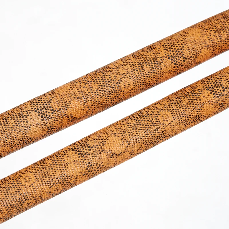 Leather Cue Wrap Orange Lizard Embossed For Pool Cues 320mm*12mm*0.6mm Billiards Grip