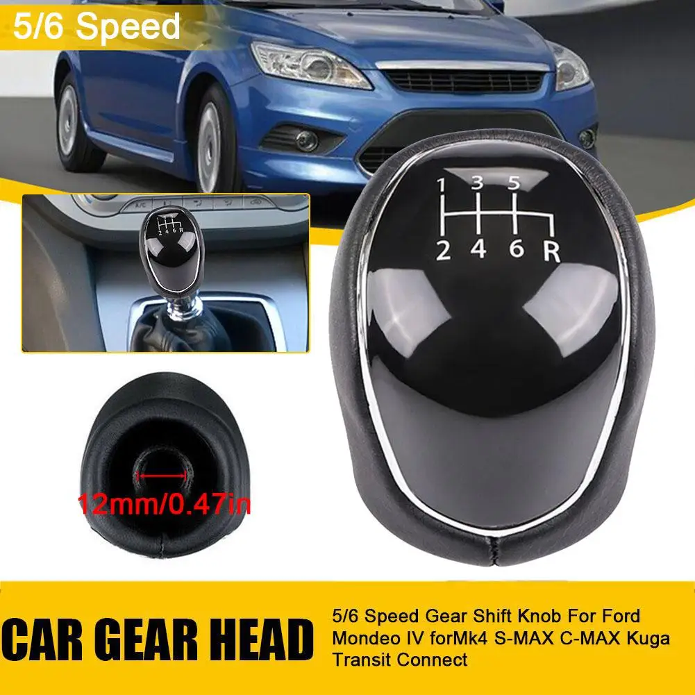 Speed Gear Shift Knob for FORD Mondeo IV ForMk4 S-MAX C-MAX Kuga Transit Connect Car Parts Auto Accessories