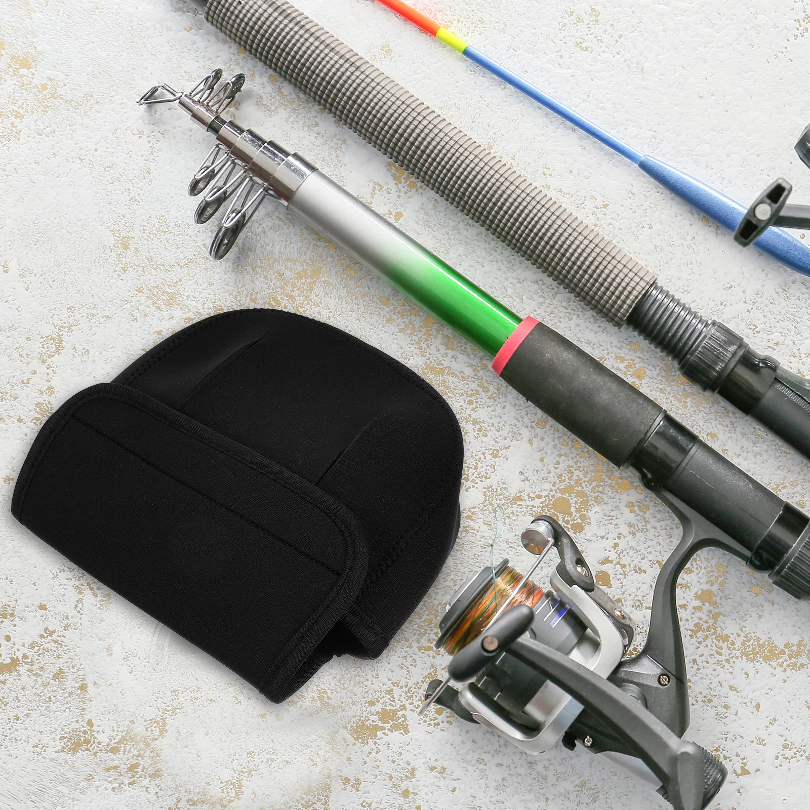 

Fishing Reel Protector Sleeve Neoprene Impact Resistant Cover for Baitcasting Reel Storage Case Baitcasting Bag