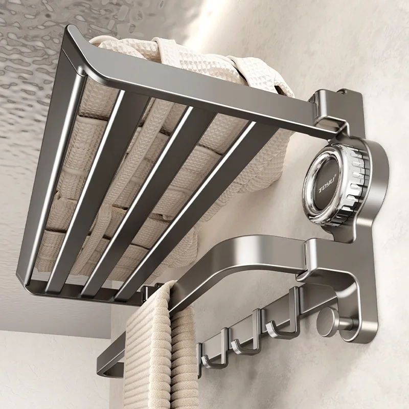 

Suction cup towel rack bathroom without punching