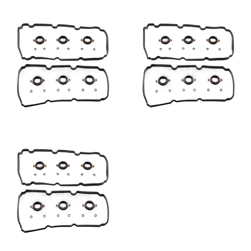 

Durable-3X Valve Cover Gasket Set 12030-5G0-000 12050-5G0-00 For Honda Accord Odyssey Pilot Acura Mdx Rdx Rlx Tlx 3.5L
