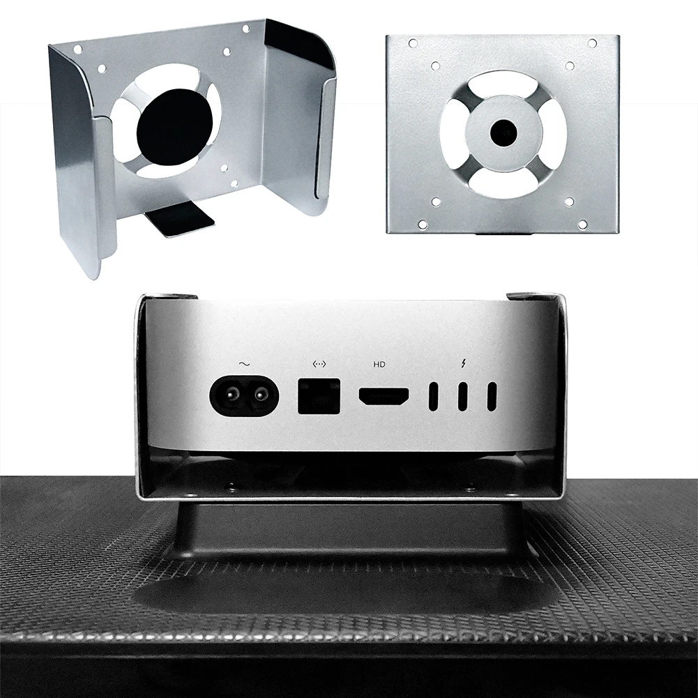 

Monitor Holder for Apple Mac Mini M4 Space-Saving Behind The Monitor Support Monut Metal Storage Bracket PC Accessories