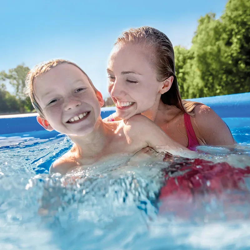 Piscina inflável de 6/8/10 pés – perfeita para crianças e adultos |   Piscina gigante de verão para entretenimento doméstico e de jardim