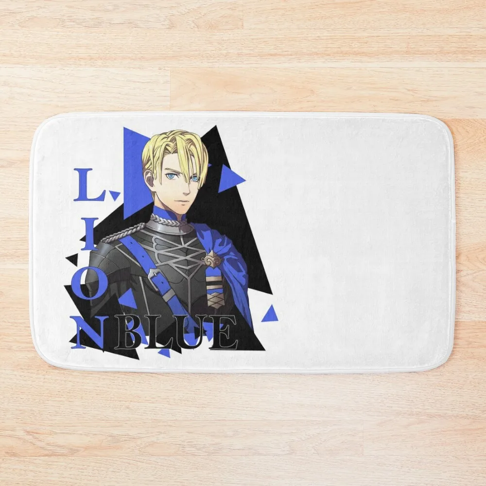 

Dimitri (Color Version) - Fire Emblem Three Houses - Blue Lion Bath Mat Set For Bathroom Toilet Rug Bathroom Items Mat