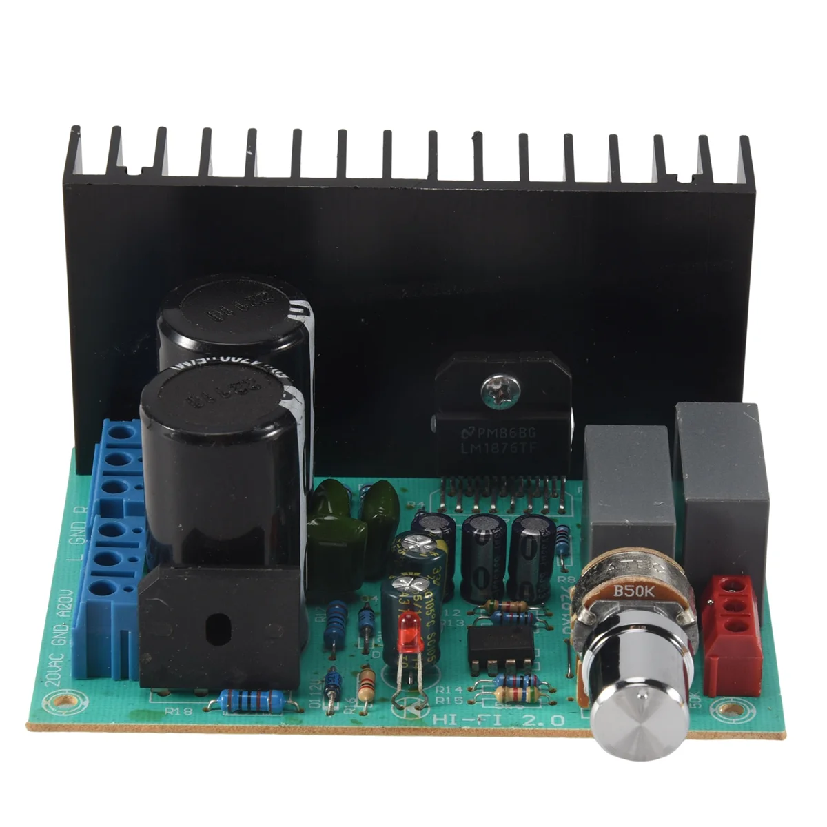 

A45U 30 Вт + 30 Вт LM1876 стерео аудио мощность 4558 плата усилителя 2,0 стерео класс театральный усилитель двойной