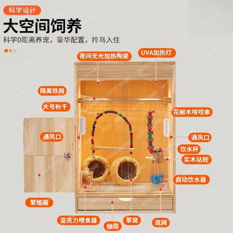 bird feeding box winter special brooding constant temperature bird cage peony winter breeding box
