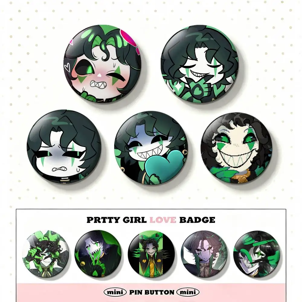 T-The F-Freak C-Circus H-Harlequin Badges 25 32 44 58 75 mm Round Fans Collect Friends Gifts Brooch Souvenir