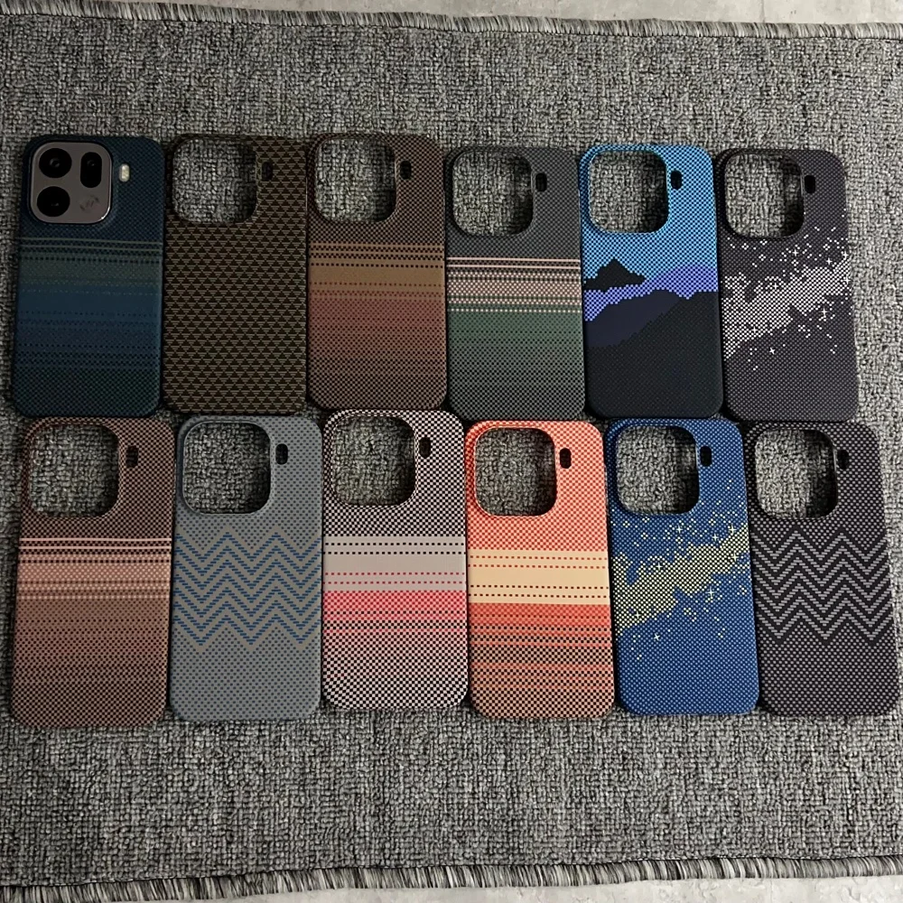 Image of Luxus-Carbonfaser-Kevlar-Muster Ultradünne Handyhülle für OPPO Find X9 Pro X9S X8 Ultra X8S + Pro Magnetische Rückabdeckung