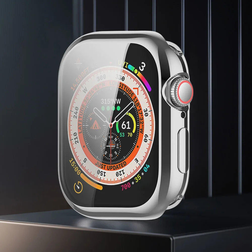 

TPU Case Soft Full Bumper Protective Cover Anti-Fall Watch Bumper Screen Protector for Apple Watch Series 10 42mm/46mm