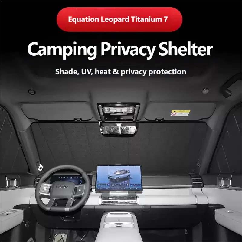 For BYD Leopard 7 Titanium 7 2025 2026 Sunshade Shield Thermal Insulation Aluminum Foil Reflection Opaque Car Curtains Privacy