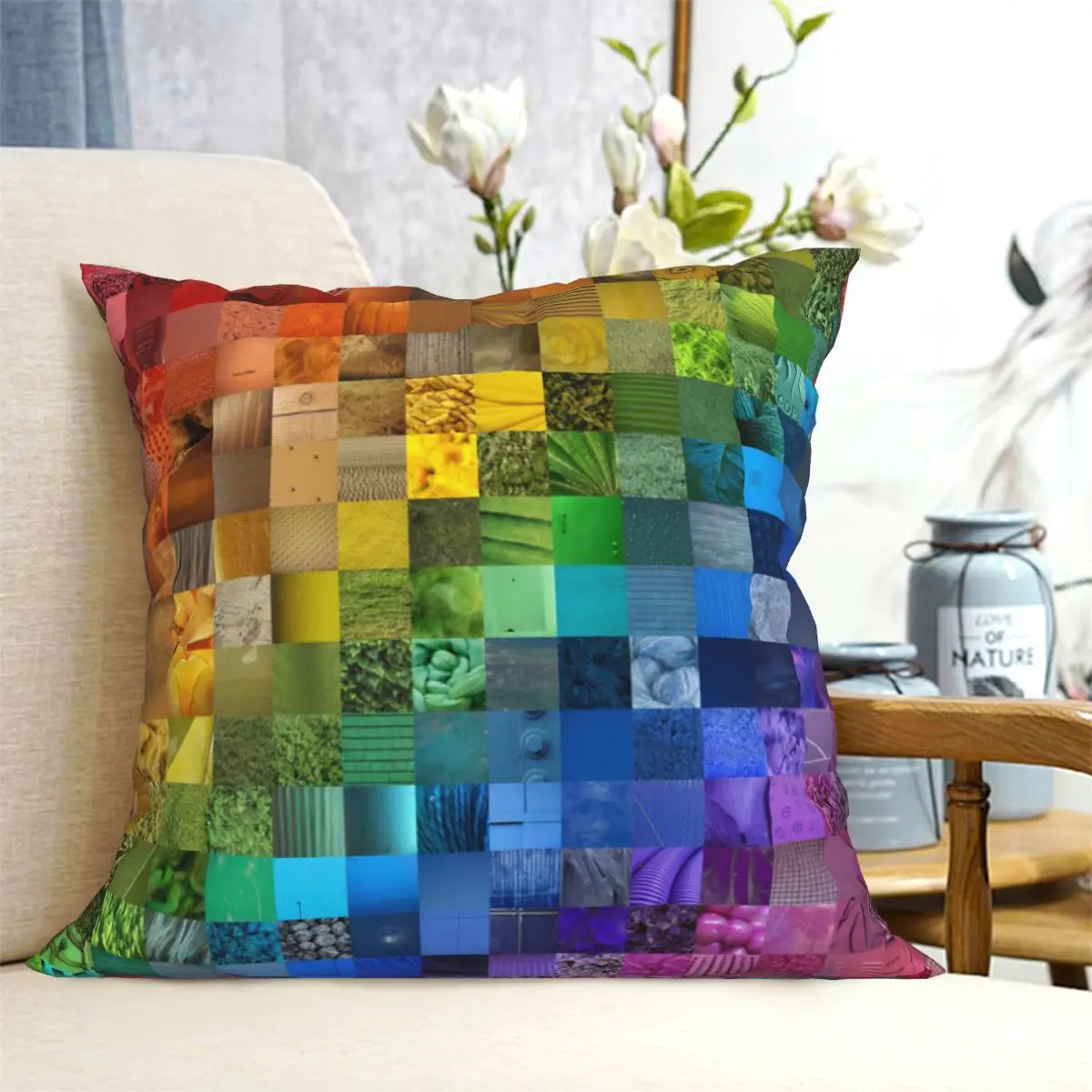 Mirko Color Version Creative Geometric Light Luxury Pillowcase Living Room Sofa Bedroom Bedside Cushion Cover