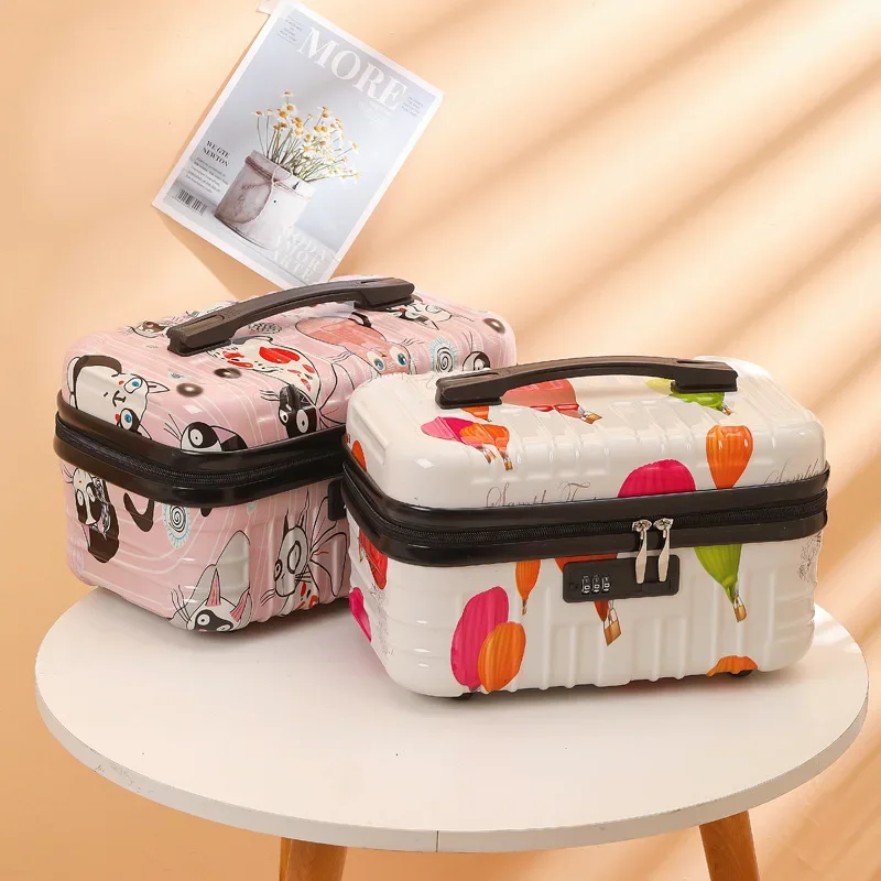 16IN 17IN Women\'s Portable Travel Travel Large Capacity Portable Waterproof Wash Bag Cosmetics Bag Storage Box Password