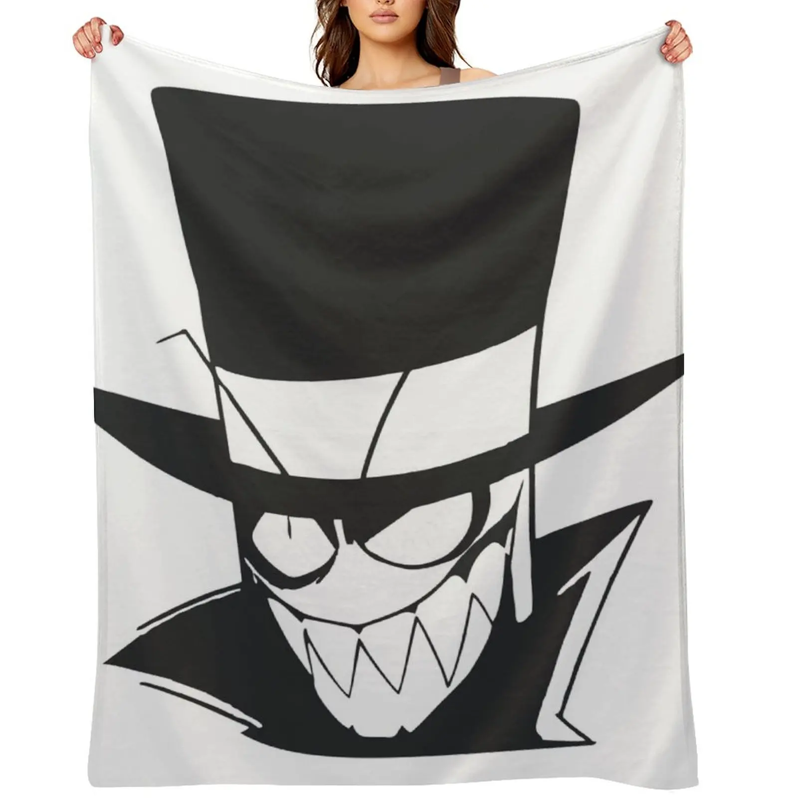 

Black Hat true black Throw Blanket Decorative Throw christmas gifts cosplay anime Designers Blankets
