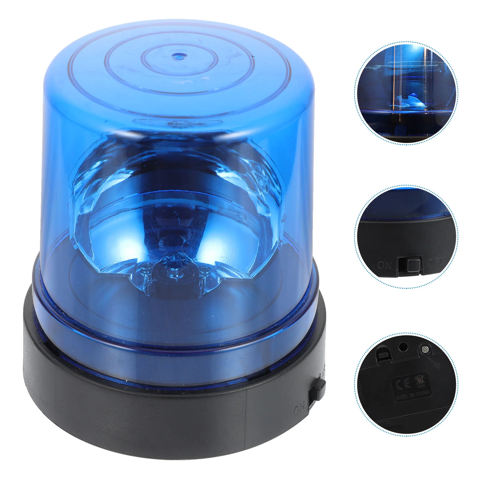 Police Light Toy Lights Car Warning Rotating Alarm LED Lamp Flashing Plastic Red Beacon Child Polices Party Decorations