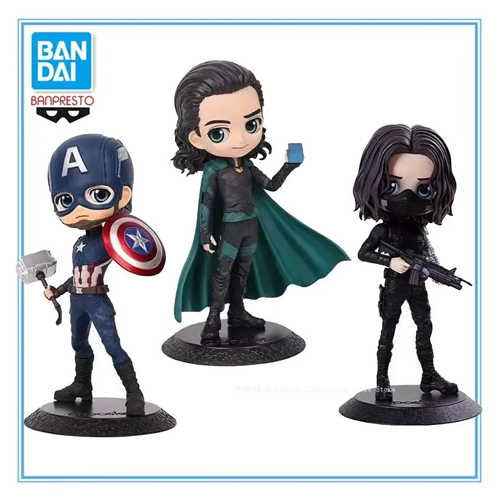 Bandai original Banpresto Qposket Avengers Captain America Thor