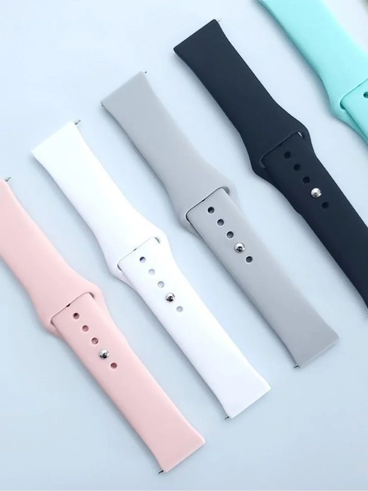 18 مللي متر 20 مللي متر 22 مللي متر حزام لساعة سامسونج جالاكسي 7/6/5/برو/4 الكلاسيكية سيليكون سوار هواوي ساعة GT 4-2e-3-3 برو 41 مللي متر 46 مللي متر الفرقة #4