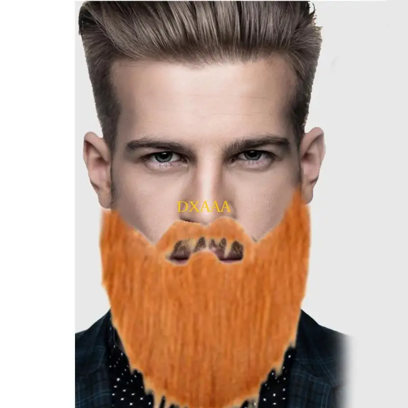 

DXAA Funny Beard Mustaches with Elastic Band Halloween Cosplay Accessories for Adult