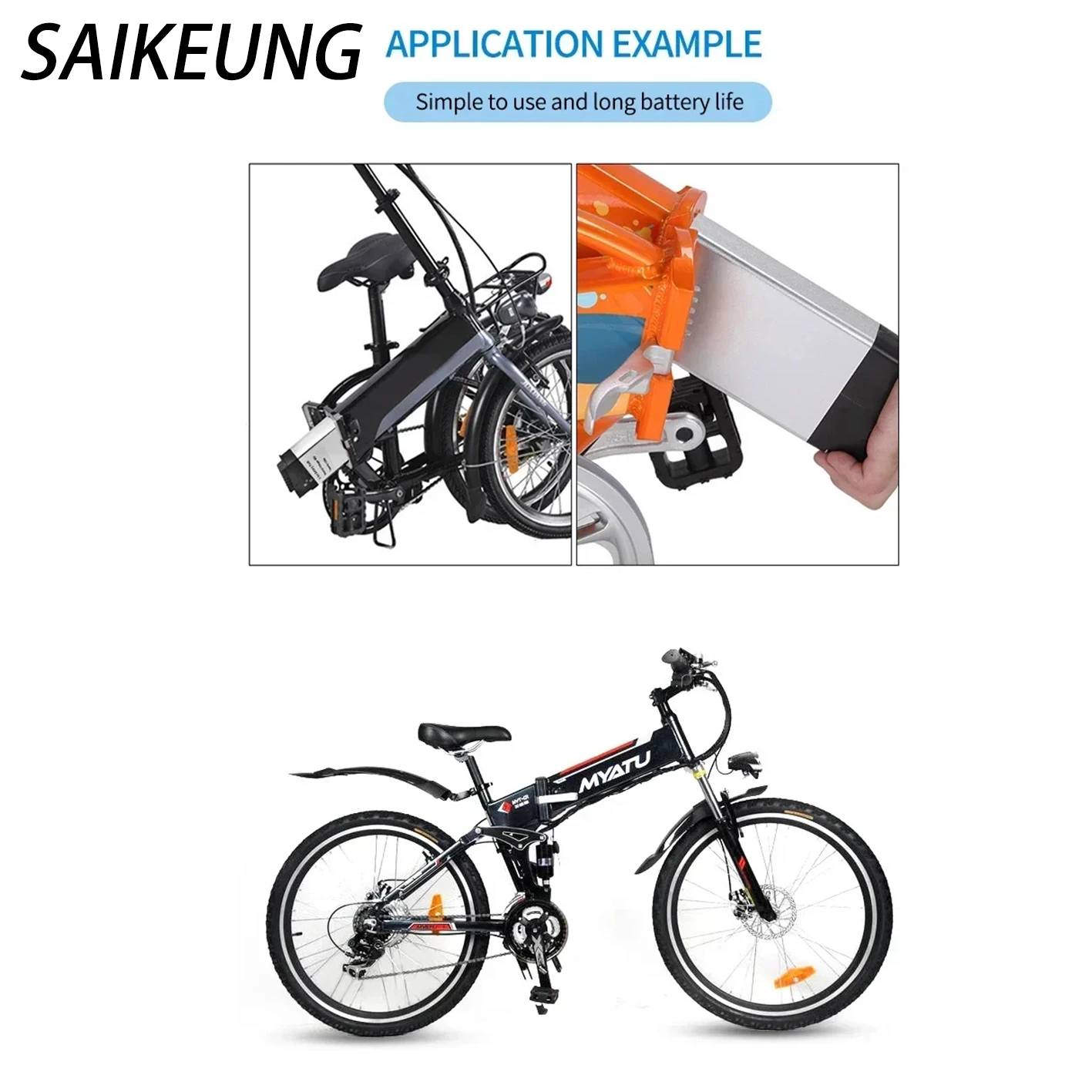 For Engwe EP-2 Pro Engine X Engine Pro Foldable E-bike Battery 48V 17.5Ah 30 50ah 60Ah Replacement Battery MATE X Ginghma R7 Pro view 6
