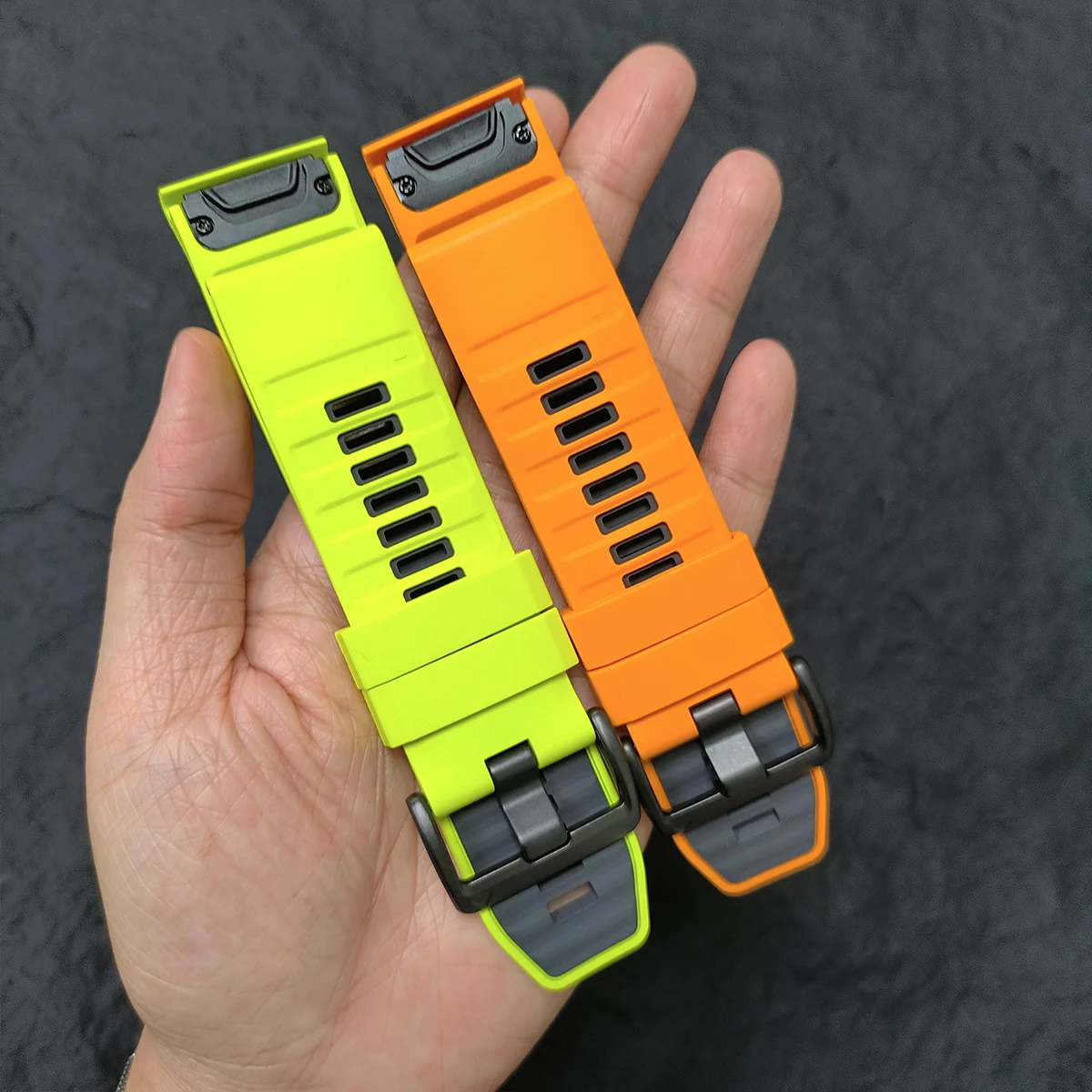 22mm 26mm Sport Silicone Strap For Garmin Fenix 9/9 Pro Solar 8 7 Pro Enduro/Epix Pro/Tactix 8 Forerunner 970 QuickFit Watchband