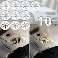 10Pcs For Skoda Octavia 1U 1Z 5E 1999 - 2019 Citigo Superb B5 b6 Car Star Washer Locking Engine Insulating Fastener Exhaust Clip