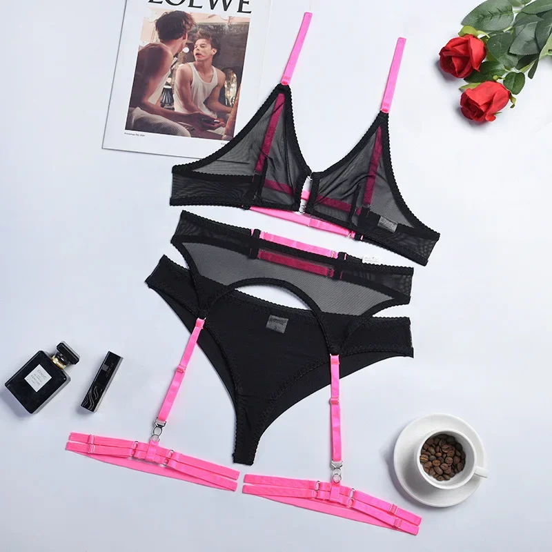 

Sexy Bra & Briefs Gather Sets Seamless Sensual Transparent Thin Intimates Erotic Lingerie Suits Sexy Panties Underwear Set