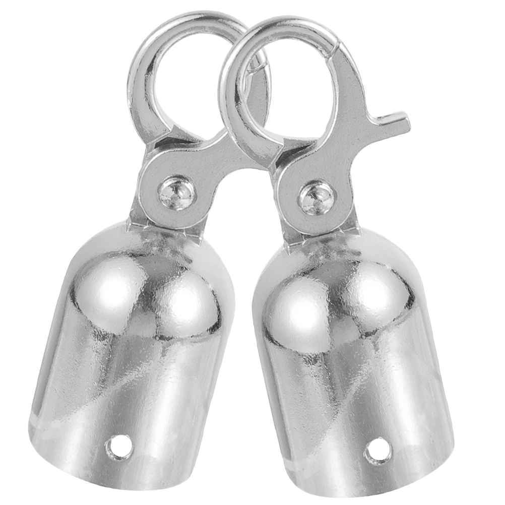 

2pcs Rope End Stopper Stainless Steel Fixing Clips Cord Ends Handrail Cap Metal Hook Decking Fittings Outdoor Durability