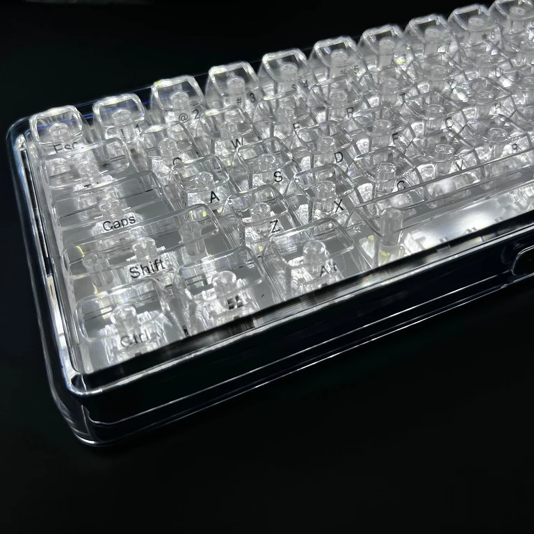 Imagem -06 - Keycaps Transparentes para Teclado Mecânico Interruptor mx em Branco Backlit Gaming Keycap Perfil Personalizado Faça Você Mesmo Perfil Ima 132 Chaves Gk61