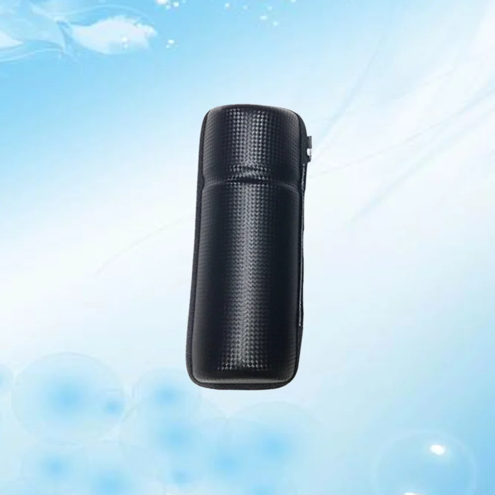 

Bottle Cage Hard Shell Bag Organizer Bike Tool Capsule Bag Box Waterproof Water Bottle Cage Holder Zippered Box (Carbon Black S