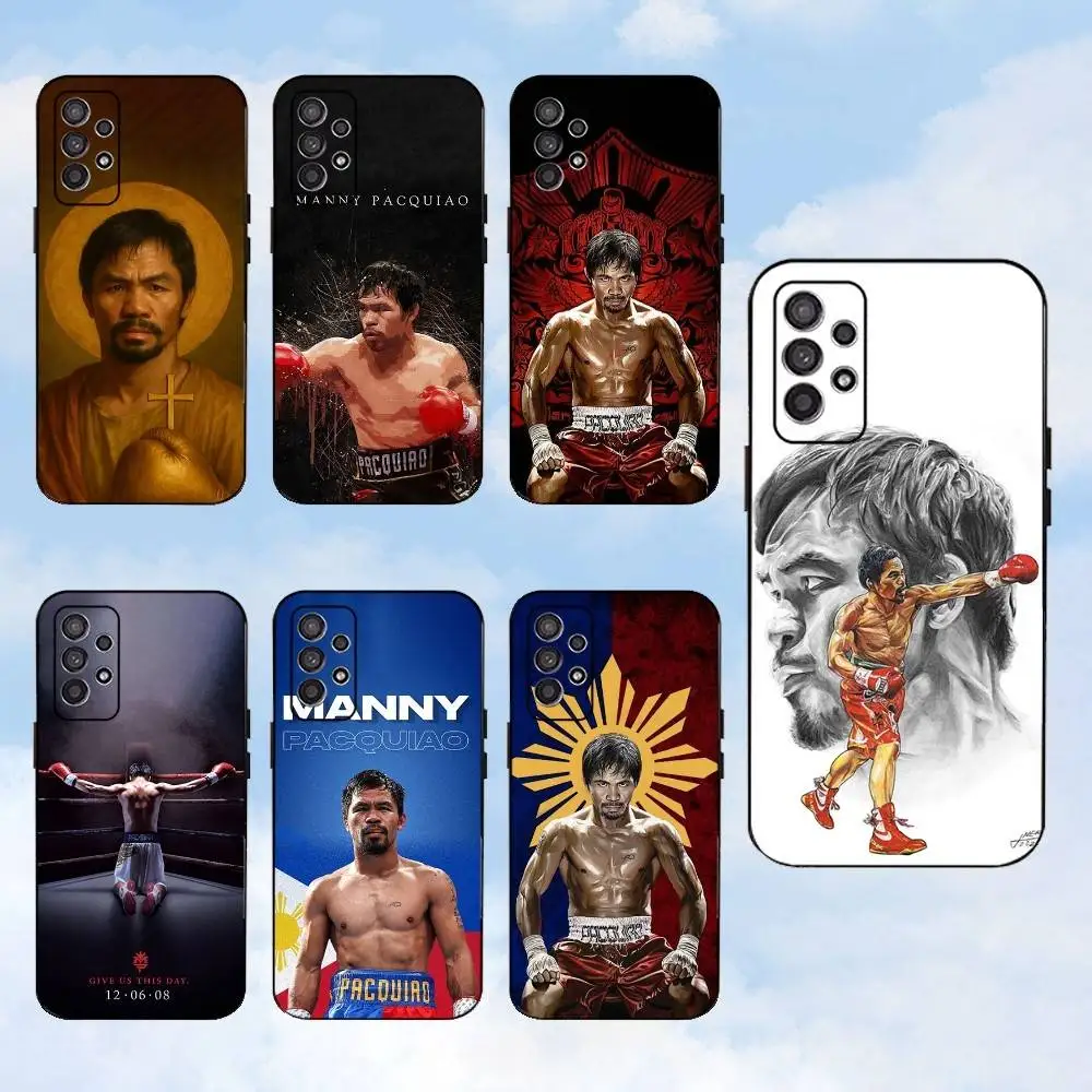 

P-Pacquiao Boxer Phone Case For Samsung S25,S24,S23,S22,S21,S20,S10,Ultra,Plus,Lite,FE,Soft Silicone Black Cover