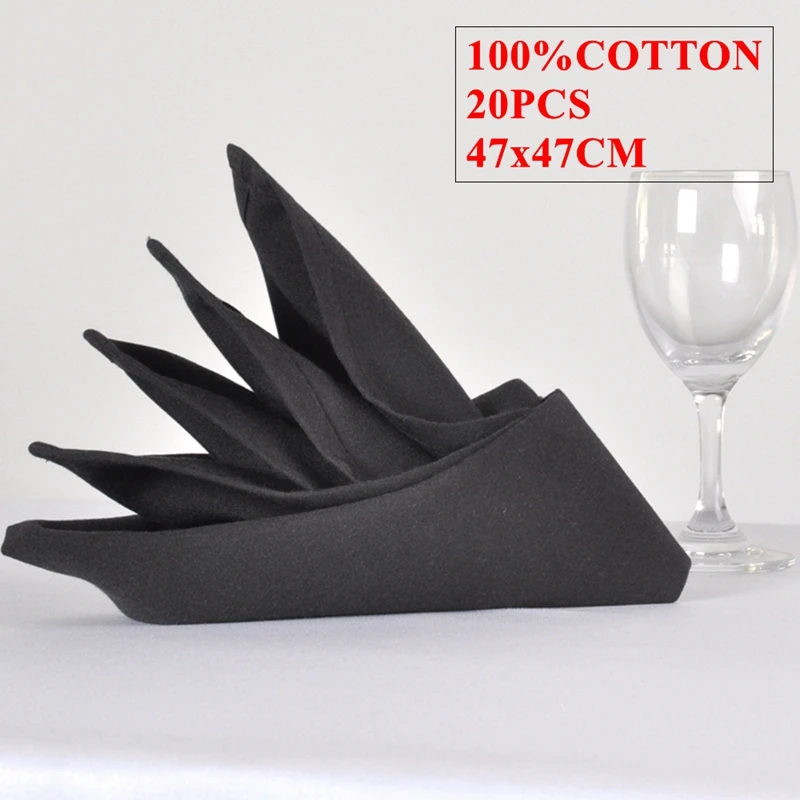 100% Cotton Napkin Table Cloth Napkins For Wedding Event Party Decoration